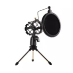 Mini Desktop Microphone Stand+ Shock Mount Mic Holder+ Pop FilterKit