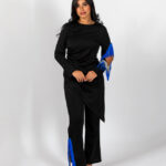 black set top + bottom attached cristals