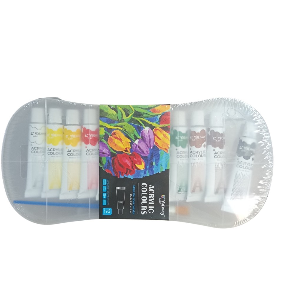 Yalong Acrylic Colors 12Pc 1Box