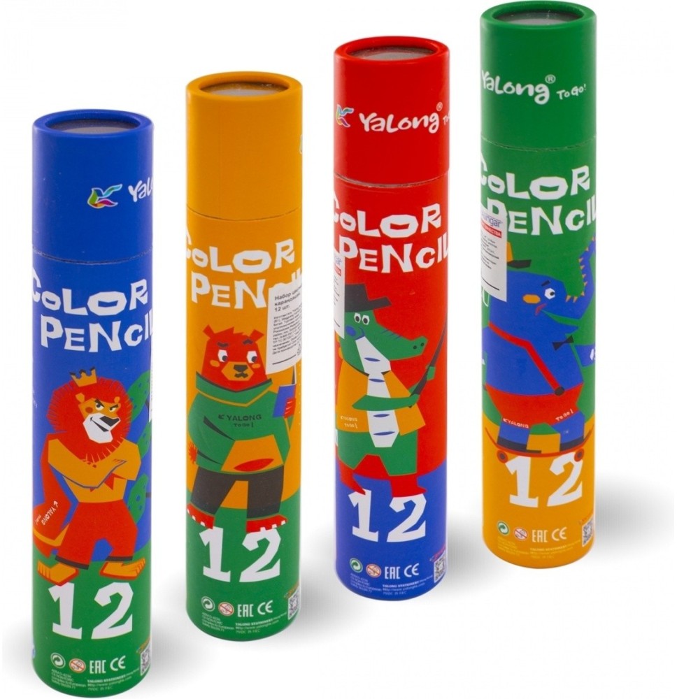 Yalong Color Pencil 12Pc 1Tin