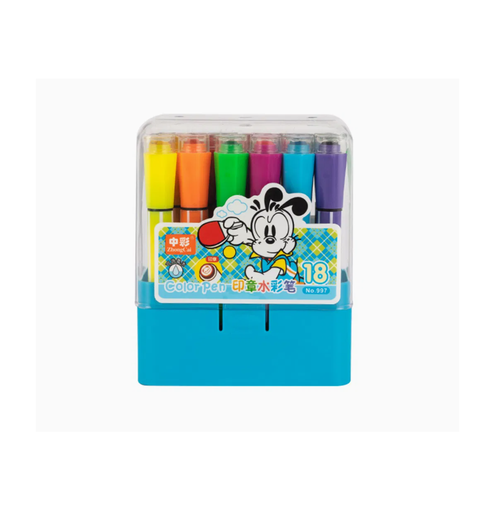ZhongCai Color Pen 18Pc 1Box
