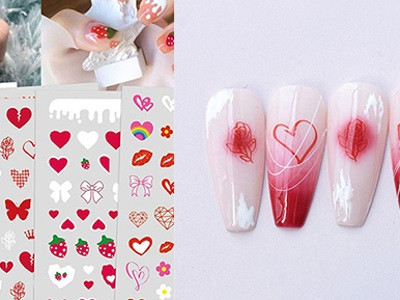 Nail Stickers Heart 1 Bar
