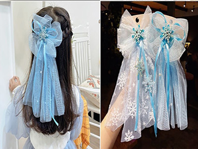 Snow Princess Crown BLue (2pcs)
