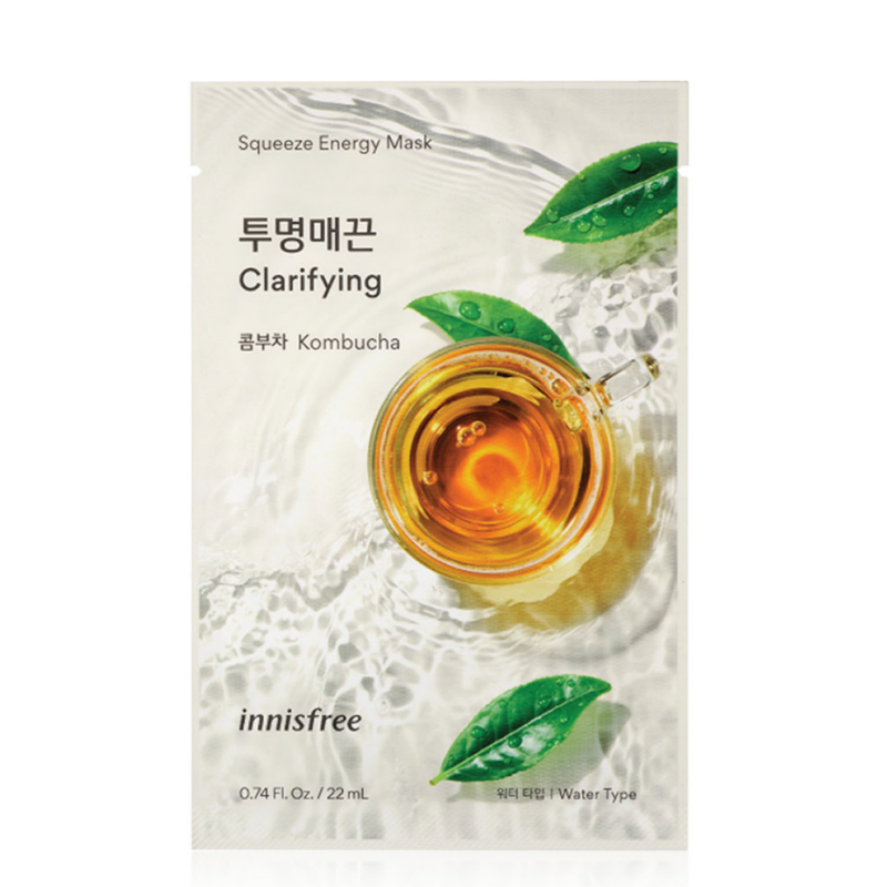 INNISFREE - Squeeze energy Mask Kombucha - 22 ml