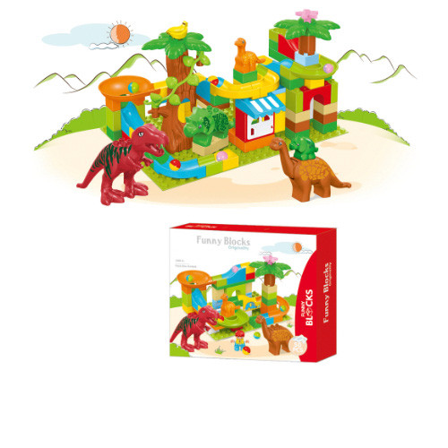 Puzzle blocks - 50 dinosaur slide park