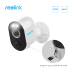 Reolink Argus 3 Pro 2K Wire Free Camera Battery- Wifi Camera -White