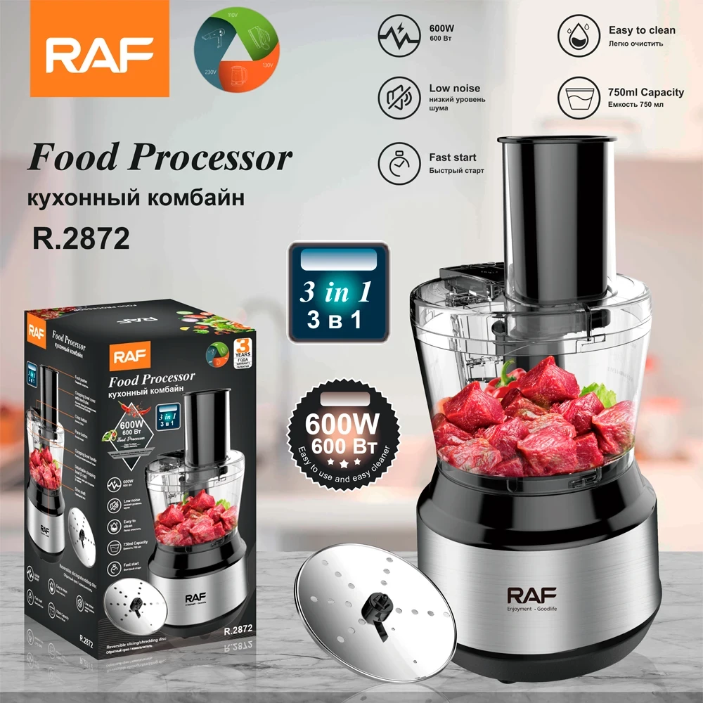 RAF Quality 2 in 1 600W Blender Yam Pounder Shredded FuFu Machine Chopper Multifunctional Food Processor