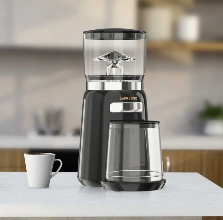 LePresso High Performance Coffee Bean Grinder - Black