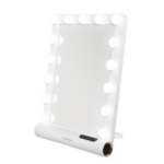 Porodo Lifestyle Hollywood Vanity Lighted Mirror - White/Rose Gold