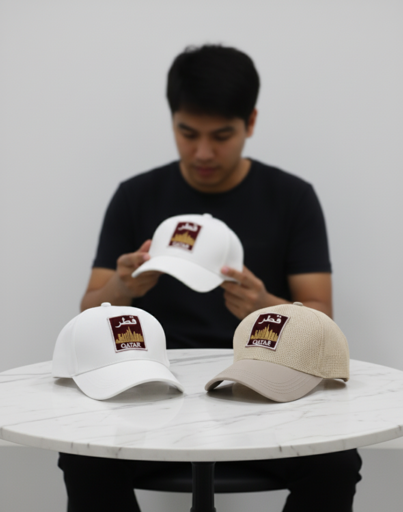 Qatar themed cap