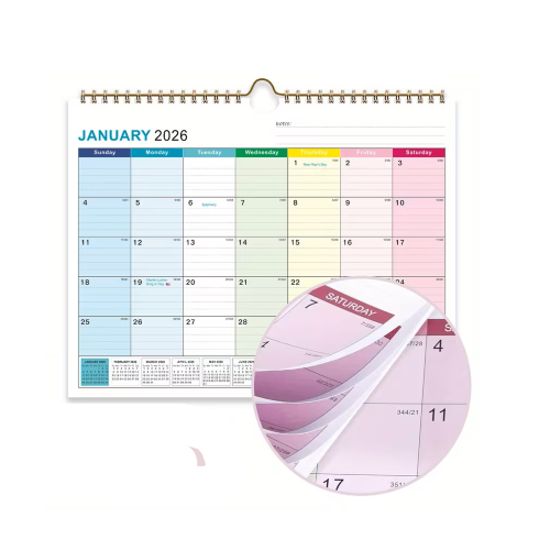 18-Month Large Wall Calendar (Jan 2026 – Jun 2027)