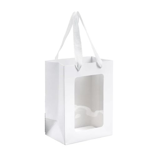 1pc Gift Bag with Transparent Window & Handle (30×50×25 cm)