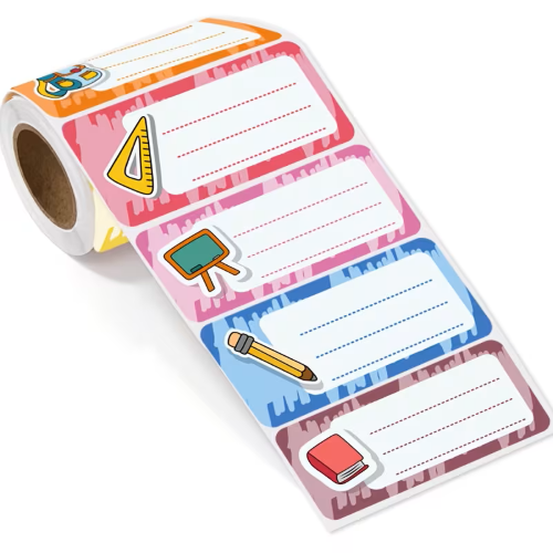 300pcs - Colorful Name Labels Stickers