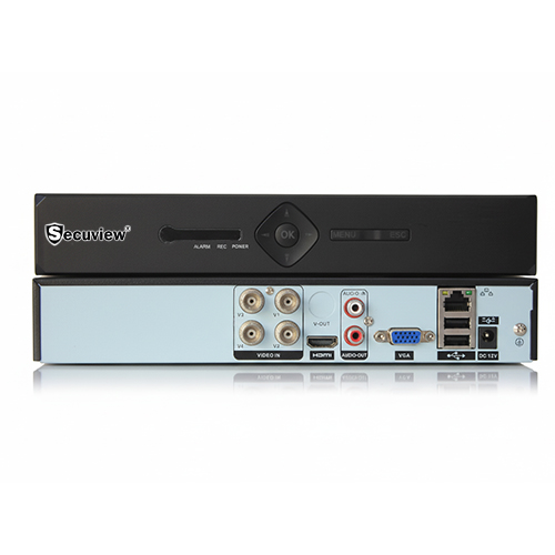 Secuview 4ch professional DVR with 4K-N output.