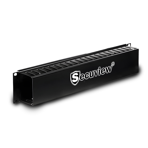 Secuview 2U Metal Cable Manager Rack-Mount with Cover.