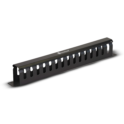 Secuview 1U Rack-Mount Cable Manager, Metal Build with Protective Cover.