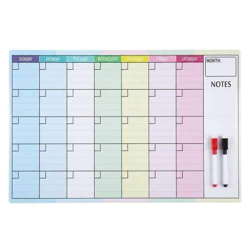 Reusable Monthly Erase Calendar Board – 65 × 32 cm