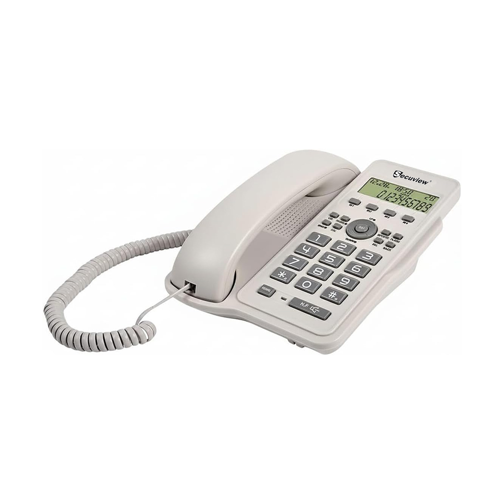Secuview Landline Phone With LCD Caller ID FSK and DTMF Compatible