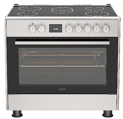 Aveva Freestanding Cooker90x60 Vitro Ceramic AV-KFCO9060GRY1