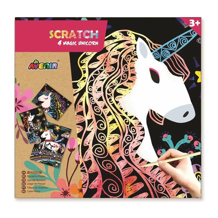 TP TOYS SCRATCH - MAGIC UNICORN(4PCS FOR ONE SET)