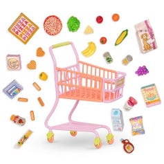 GLITTER GIRLS GROCERY CART SET