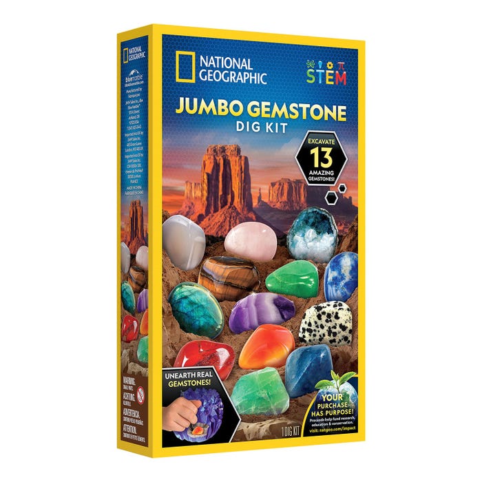 NATIONAL GEOGRAPHICNG JUMBO GEMSTONE DIG KIT