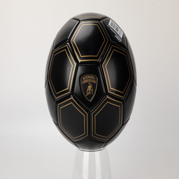 LAMBORGHINI NO.5 MACHINE SEWING PVC SOCCER BALL- BLACK