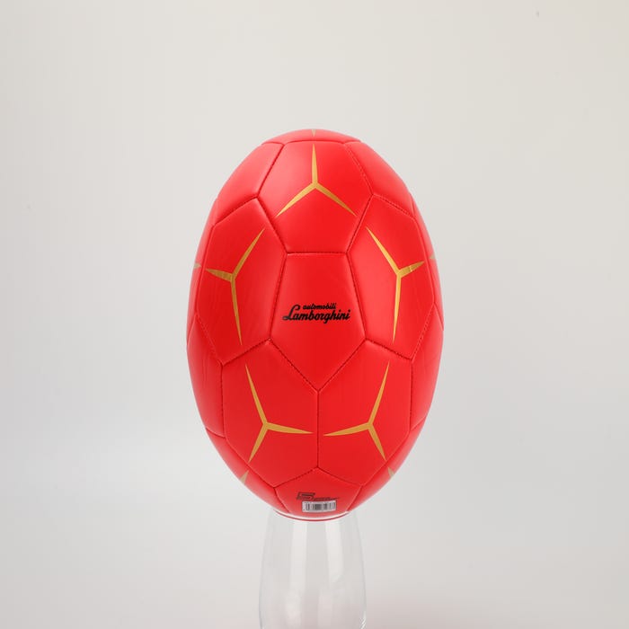 LAMBORGHINI NO.5 MACHINE SEWING PVC SOCCER BALL- RED