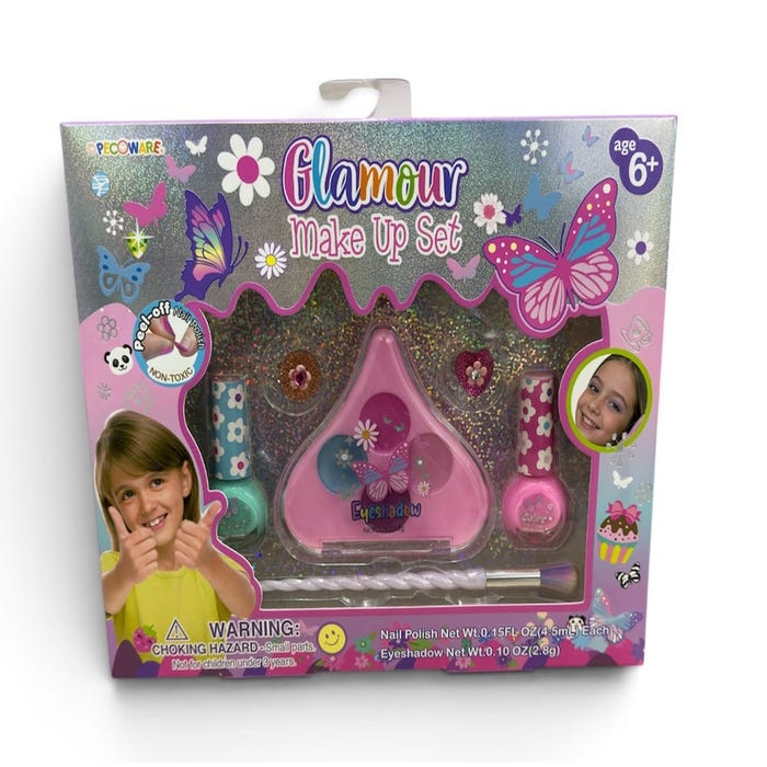 PECOWARE GLAMOUR MAKEUP & NAIL POLISH SET WITH EYESHADOW PALETTE