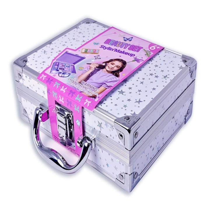 PECOWARE MAKEUP & NAIL POLISH BEAUTY SET IN CARRY CASE