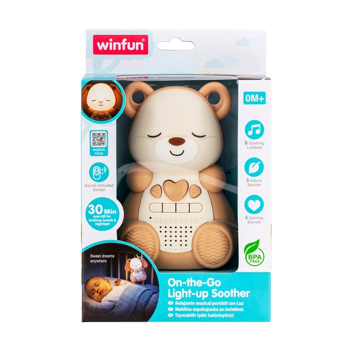 WINFUN ON THE GO LIGHT UP SOOTHER BEAR