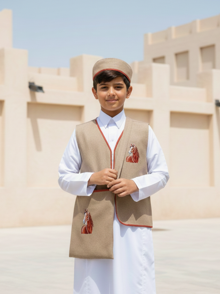 Attire for kids/set ( vest, bag, cap)