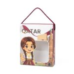 12pcs Qatar Design Window Paper Gift Boxes with Rope Handles (17 × 14 × 7 cm)
