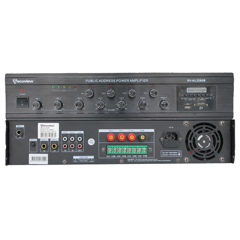 Secuview 280W Public Address Amplifier With Clear Sound