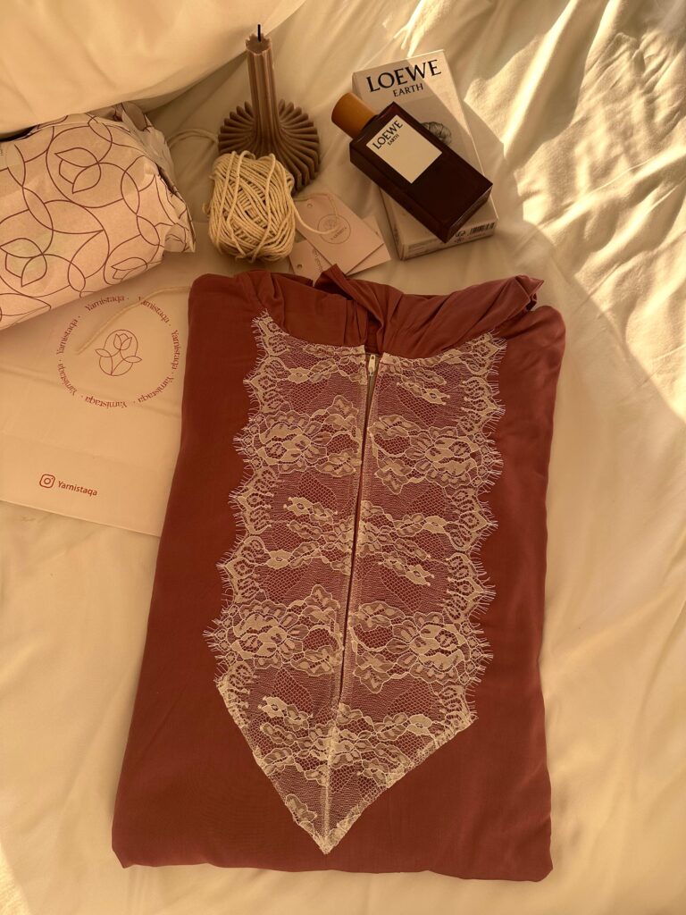 plain pure cotton prayer dress grape color
