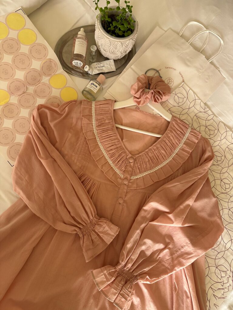 home Dress nude pink