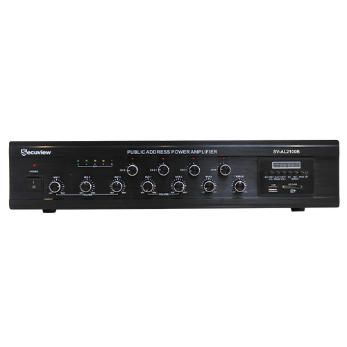 Secuview 100W Public Address Power Amplifier With Multiple Audio Sources